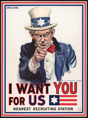 Cartoon: UNCLE BIBI (medium) by NEM0 tagged 2026,us,usa,washington,dc,iran,tehran,war,bibi,uncle,sam,wwii,poster,wwiii,draft,invasion,occupied,dod,dow,empire,west,asia,persia,persian,gulf,hormuz,strait,gcc,brics,fossil,energy,trade,route,orridor,china,russia,bri,belt,road,initiative,nemo,us,usa,washington,dc,iran,tehran,war,bibi,uncle,sam,wwii,poster,wwiii,draft,invasion,occupied,dod,dow,empire,west,asia,persia,persian,gulf,hormuz,strait,gcc,brics,fossil,energy,trade,route,orridor,china,russia,bri,belt,road,initiative,nemo