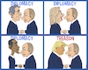 Cartoon: Diplomacy (small) by NEM0 tagged putin,hillary,clinton,obama,us,usa,russia,diplomacy,collusion,trump,dossier,fake,news,treason,nemo,nem0