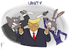 Cartoon: Unity (small) by NEM0 tagged gop rnc dnc anti trump unity republicans democrats us politics death threats coup etat indictment impeach impeachment amendment 25 nem0 nemo