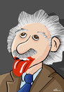 Cartoon: Einstein (small) by elihu tagged einstein caricature rolling stone