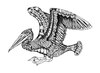 Cartoon: pelikan (small) by Battlestar tagged pelikan,pelican,animals,animal,tiere