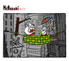 Cartoon: McArroni nro. 24 (small) by julianloa tagged mcarroni,bird,friend,picnic,city,contamination