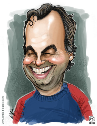 Cartoon: Marcelo Bielsa (medium) by sattira tagged sattira