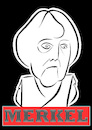 Cartoon: Merkel (small) by Wesam Khalil tagged merkel cdu thüringen wahlen annulierungen afd fdp tabus grenzen königin politik allmacht parteien ausgrenzungen landtagswahlen landtag landtags