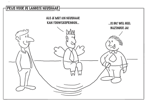 Cartoon: De langste neushaar (medium) by marinus tagged prit,en,prat,reiken,de,prijs,uit,voor,langste,neushaar