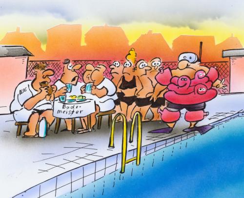 Cartoon: Bademeiseter (medium) by HSB-Cartoon tagged badeanstalt,schwimmbad,bademeister,schwimmen,schwimmer,wasser,freizeit,badeanstalt,schwimmbad,bademeister,schwimmen,freizeit,wasser,schwimmer,baden,angst,furcht,nichtschwimmer,sicherheit,schimmring