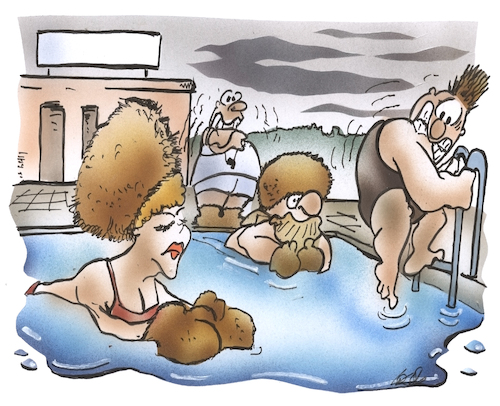 Cartoon: Badewetter (medium) by HSB-Cartoon tagged badeanstalt,badewetter,baden,freibad,somer,regen,kälte,wärme,swimming,pool,nichtschwimmer,schwimmbecken,bademeister,badegast,wasser,kalt,warm,kleidung,badehaus,badegäste,cartoon,badeanstalt,badewetter,baden,freibad,somer,regen,kälte,wärme,swimming,pool,nichtschwimmer,schwimmbecken,bademeister,badegast,wasser,kalt,warm,kleidung,badehaus,badegäste,cartoon