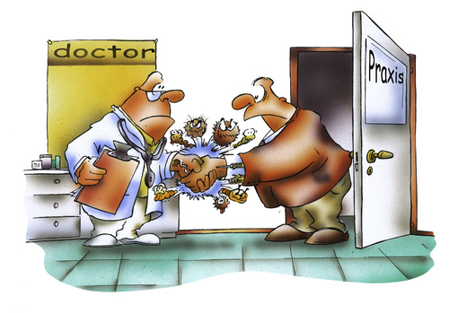 Cartoon: Grippewelle (medium) by HSB-Cartoon tagged karikaturist,arztcartoon,karikatur,patientin,viren,bakterien,simulant,patient,krankheit,krank,grippewelle,husten,grippe,diagnose,arztpraxis,medizin,untersuchung,hausärztin,hausarzt,allgemeinmediziner,allgemeinmedizin,allgemeinarzt,facharzt,doktor,doctor,doc,ärztin,arzt,arzt,ärztin,doc,doctor,doktor,facharzt,allgemeinarzt,allgemeinmedizin,allgemeinmediziner,hausarzt,hausärztin,untersuchung,medizin,arztpraxis,diagnose,grippe,husten,grippewelle,krank,krankheit,patient,simulant,bakterien,viren,patientin,karikatur,arztcartoon,karikaturist