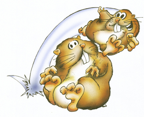 Cartoon: hamster (medium) by HSB-Cartoon tagged hamster,animal,tier,kleintier,cartoon,airbrush,hamster,tier,kleintier
