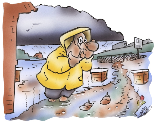 Cartoon: Hochwasser (medium) by HSB-Cartoon tagged hochwasser,hochwasserschutz,kläranlage,klärbecken,fäkalien,kanalisation,starkregen,unwetter,klimawandel,unrat,schmutz,schmutzwasser,schmutzwasserkanal,stadtplanung,tiefbau,regenwasser,mischwassersystem,hochwasser,hochwasserschutz,kläranlage,klärbecken,fäkalien,kanalisation,starkregen,unwetter,klimawandel,unrat,schmutz,schmutzwasser,schmutzwasserkanal,stadtplanung,tiefbau,regenwasser,mischwassersystem