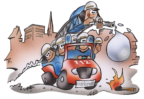 Cartoon: Kinderfeuerwehr (medium) by HSB-Cartoon tagged feuerwehr,feuerwehrmann,kinderfeuerwehr,jugendfeuerwehr,feuerwehrausbildung,feuerwehrfrau,firefighter,feuerwehrauto,retten,bergen,löschen,feuerwehrspritze,feuerwehrleiter,feuerwehrlehrgang,feuerwehr,feuerwehrmann,kinderfeuerwehr,jugendfeuerwehr,feuerwehrausbildung,feuerwehrfrau,firefighter,feuerwehrauto,retten,bergen,löschen,feuerwehrspritze,feuerwehrleiter,feuerwehrlehrgang