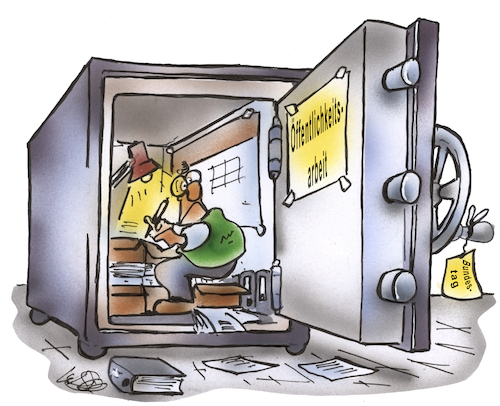 Cartoon: Open Amt (medium) by HSB-Cartoon tagged verwaltung,öffentlichkeitsarbeit,büro,behörde,amt,alltag,schrfeibtisch,karikatur,safe,tresor,arbeit,verwaltungsfachkraft,angestellter,beamter,cartoon,verwaltungsgebäude,rathaus,verwaltung,öffentlichkeitsarbeit,büro,behörde,amt,alltag,schrfeibtisch,karikatur,safe,tresor,arbeit,verwaltungsfachkraft,angestellter,beamter,cartoon,verwaltungsgebäude,rathaus