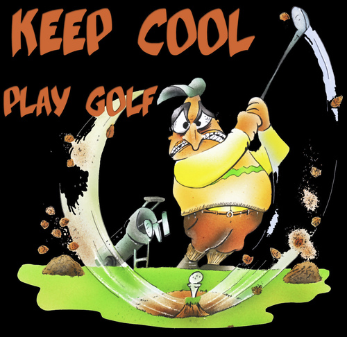 Cartoon: play golf (medium) by HSB-Cartoon tagged golf,player,sport,golfplayer,course,golfer,golfball,golfspieler,golfplatz,golfschläger,cartoon,caricature,hsb,airbrush