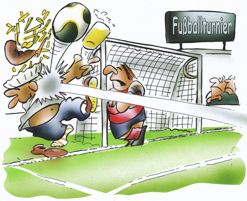 Cartoon: soccer (medium) by HSB-Cartoon tagged soccer,goal,football,game,stadion,fußball,tor,torwart,goalkeeper,zuschauer,ball,airbrush
