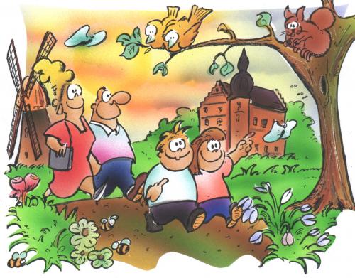 Cartoon: spring in Germany (medium) by HSB-Cartoon tagged spring,,frühling,erwachen,gefühl,leben,deutschland,jahreszeit