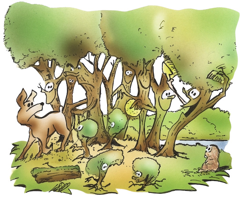 Cartoon: Waldpflege (medium) by HSB-Cartoon tagged wald,bäume,wäldchen,hain,buscch,gehölz,karikatur,waldpflege,wildhege,verbiss,baumschutz,natur,umwelt,urwalb,baumpflege,ökosystem,naturbelassen,waldfläche,baumbestand,klima,pflanzen,flora,wald,bäume,wäldchen,hain,buscch,gehölz,karikatur,waldpflege,wildhege,verbiss,baumschutz,natur,umwelt,urwalb,baumpflege,ökosystem,naturbelassen,waldfläche,baumbestand,klima,pflanzen,flora