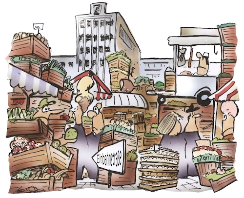 Cartoon: Wochenmarkt (medium) by HSB-Cartoon tagged wochenmarkt,markt,gemüsemarkt,gemüseverkäufer,fischstand,metzger,obst,obststand,obstverkäufer,cartoon,wochenendmarkt,marktplatz,marktbeschicker,einkaufen,handel,verzehr,käse,marktbude,kaufen,wochenmarkt,markt,gemüsemarkt,gemüseverkäufer,fischstand,metzger,obst,obststand,obstverkäufer,cartoon,wochenendmarkt,marktplatz,marktbeschicker,einkaufen,handel,verzehr,käse,marktbude,kaufen