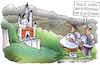 Cartoon: 100 Schlösserroute (small) by HSB-Cartoon tagged münsterland,münster,tourismus,neuschwanstein,burgen,schlösser,sehenswürdigkeit,erleben,entdecken,karikatur,westfalen,bayern,ludwig,100schlösserroute,radfahren,cartoon,wandern,berge,touristik,urlaub,urlabserlebnis,reise,reiselust