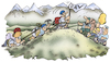 Cartoon: Alpenverein (small) by HSB-Cartoon tagged alpenverein,flachland,kraxeln,klettern,alpin,alpen,hügel,berge,bergwelt,klettertour,kletterer,flachlandtiroler,bergsteiger,bergsteigerausrüstung,wandern,wanderer,seilschaft,outdoorsport,gipfel,gipfelstürmer,bergwand