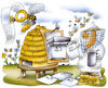 Cartoon: Bienenleben (small) by HSB-Cartoon tagged bee,drone,insects,nature,airbrush,biene,bienenleben,bienenstock,cartoon,honig,hsb,hsbc,hsbcartoon,hummel,illustration,imker,insekten,insektensterben,jahresplan,kalender,karikatur,karikaturist,lebensdauer,lebenszeit,natur,süß,umwelt,wespe,zucker