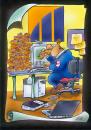 Cartoon: computerfood (small) by HSB-Cartoon tagged pc computer user hungry food