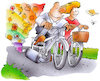 Cartoon: Klimaschutz Fahrrad (small) by HSB-Cartoon tagged fahrrad,fahrradfahrer,radler,radfahrer,radweg,klimaschutz,klimaneutral,abgase,radsport,radwandern,radtour,ebike