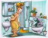 Cartoon: Kontrolluntersuchung (small) by HSB-Cartoon tagged kanal,frau,bad,toilette,stadt,gemeinde,untersuchung