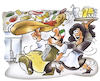 Cartoon: Pizza (small) by HSB-Cartoon tagged pizza,pizzaria,pizzabäcker,pizzzabelag,pizzaboden,italien,italiener,italienische,küche,taverne,restaurant,lokal,speise,essen,kulinarisch,galzone,pizzazutaten,gastronomie,gastronom,pizzaofen,pizzateig,pizzas,pizzen,fladenbrot,cartoon,karikatur,cartoonfigur
