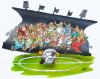 Cartoon: Soccer (small) by HSB-Cartoon tagged soccer football sport fussball fussballspieler stadion ball