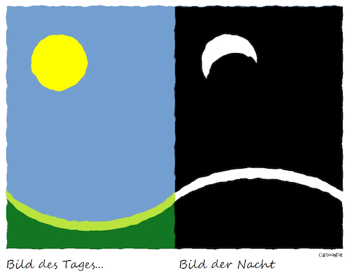 Cartoon: Bild des Tages... (medium) by Cartoonfix tagged bild,des,tages,der,nacht