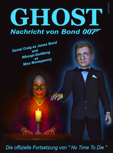 Cartoon: Ghost - Nachricht von Bond (medium) by Cartoonfix tagged james,bond,daniel,craig