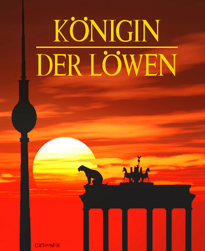 Cartoon: Königin der Löwen (medium) by Cartoonfix tagged berlin,sichtung,einer,mutmaßlich,ausgebüxten,löwin,disney,film,könig,der,löwen