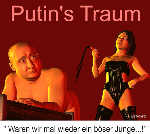 Cartoon: Putins Traum (medium) by Cartoonfix tagged putin,traum,baerbock