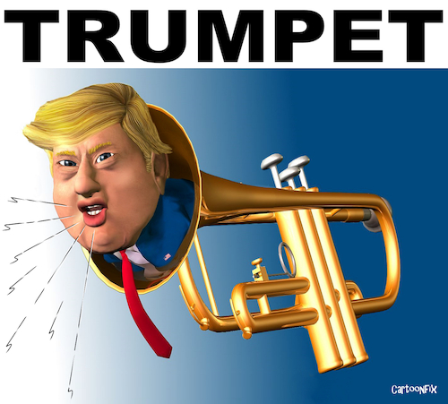 Cartoon: Trumpet (medium) by Cartoonfix tagged trump,wahlen,2020