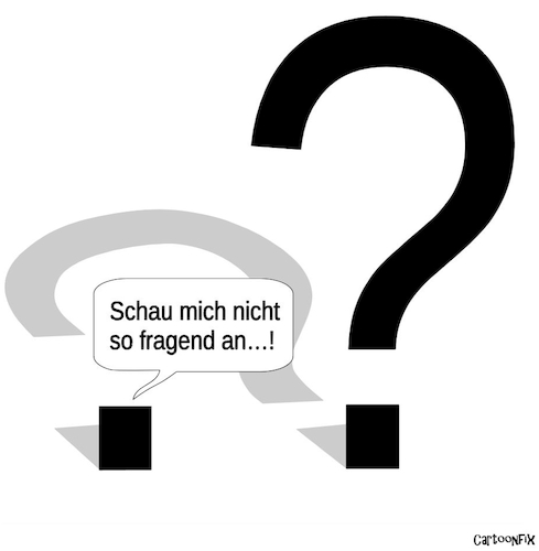 Cartoon: Satz-Zeichensprache (medium) by Cartoonfix tagged satzzeichensprache