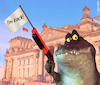 Cartoon: Kroko is back (small) by Cartoonfix tagged kroko,cdu,csu,spd,grosse,koalition