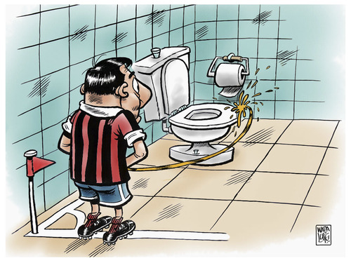 Cartoon: corner (medium) by Wadalupe tagged corner,futbol,football,centro,balon,match,partido,deporte