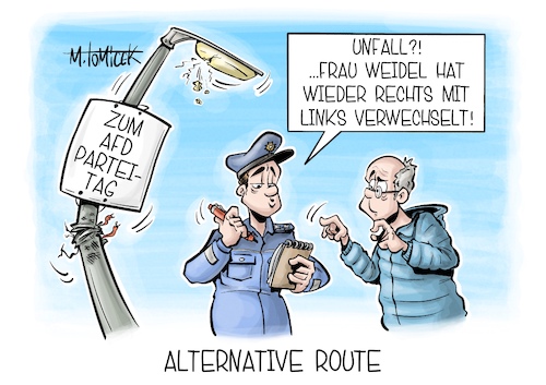 Cartoon: Alternative Route (medium) by Mirco Tomicek tagged elon,musk,alice,weidel,live,talk,plattform,chat,gespräch,adolf,hitler,war,ein,linker,afd,alternative,für,deutschland,parteitag,partei,bundesparteitag,wahlkampf,wahlen,wahl,neuwahlen,wähler,karikatur,pressekarikatur,cartoon,mirco,tomicek,elon,musk,alice,weidel,live,talk,plattform,chat,gespräch,adolf,hitler,war,ein,linker,afd,alternative,für,deutschland,parteitag,partei,bundesparteitag,wahlkampf,wahlen,wahl,neuwahlen,wähler,karikatur,pressekarikatur,cartoon,mirco,tomicek