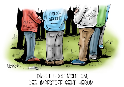 Cartoon: Der Impfstoff geht herum... (medium) by Mirco Tomicek tagged impfstoff,impfung,impfstoffe,impfe,spritze,mainz,mainzer,impfstoffhersteller,hersteller,medizin,corona,covid19,virus,bekämpfung,eindämmung,impfungen,risiko,risikogruppe,altenpflege,pfleger,gesundheit,gesundheitswesen,ärzte,arzt,anstecken,ansteckung,viren,schutz,antiviren,antivirus,jens,spahn,angela,merkel,rki,inzidenz,wert,robert,koch,institut,cartoon,karikatur,pressekarikatur,mirco,tomicek,impfstoff,impfung,impfstoffe,impfe,spritze,mainz,mainzer,impfstoffhersteller,hersteller,medizin,corona,covid19,virus,bekämpfung,eindämmung,impfungen,risiko,risikogruppe,altenpflege,pfleger,gesundheit,gesundheitswesen,ärzte,arzt,anstecken,ansteckung,viren,schutz,antiviren,antivirus,jens,spahn,angela,merkel,rki,inzidenz,wert,robert,koch,institut,cartoon,karikatur,pressekarikatur,mirco,tomicek