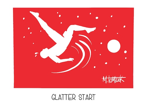 Cartoon: Glatter Start (medium) by Mirco Tomicek tagged bundesliga,start,fußball,fußballer,fußballplatz,sturmtief,elli,kälte,kalt,eis,schnee,glatteis,winter,ausrutschen,rutschgefahr,eisflächen,blitzeis,karikatur,cartoon,pressekarikatur,mirco,tomicek,bundesliga,start,fußball,fußballer,fußballplatz,sturmtief,elli,kälte,kalt,eis,schnee,glatteis,winter,ausrutschen,rutschgefahr,eisflächen,blitzeis,karikatur,cartoon,pressekarikatur,mirco,tomicek