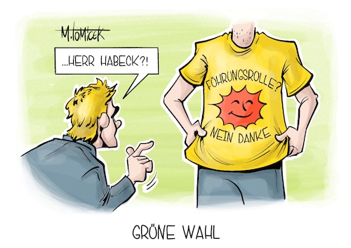 Cartoon: Grüne Wahl (medium) by Mirco Tomicek tagged bundestagswahl,btw,wahl,wahlen,neuwahl,ergebnisse,wähler,stimmen,wahllokal,grüne,robert,habeck,führung,führungsspitze,führungsrolle,spitze,grünen,atomkraft,nein,danke,karikatur,pressekarikatur,cartoon,mirco,tomicek,bundestagswahl,btw,wahl,wahlen,neuwahl,ergebnisse,wähler,stimmen,wahllokal,grüne,robert,habeck,führung,führungsspitze,führungsrolle,spitze,grünen,atomkraft,nein,danke,karikatur,pressekarikatur,cartoon,mirco,tomicek