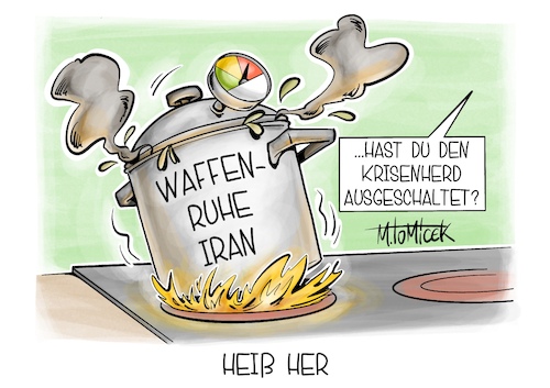 Cartoon: Heiß Her (medium) by Mirco Tomicek tagged usa,iran,waffenruhe,waffen,ruhe,frieden,friedensverhandlungen,neue,angriffe,libanon,straße,von,hormus,trump,amerika,verhandlungen,nahost,krisenherd,karikatur,cartoon,pressekarikatur,mirco,tomicek,usa,iran,waffenruhe,waffen,ruhe,frieden,friedensverhandlungen,neue,angriffe,libanon,straße,von,hormus,trump,amerika,verhandlungen,nahost,krisenherd,karikatur,cartoon,pressekarikatur,mirco,tomicek