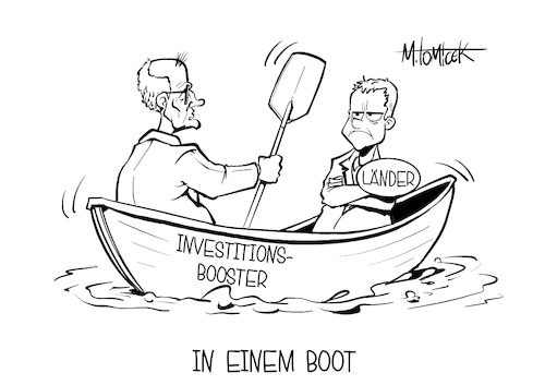 In einem Boot