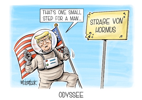 Cartoon: Odyssee (medium) by Mirco Tomicek tagged straße,von,hormus,usa,amerika,iran,waffenpause,pause,waffenruhe,frieden,verhandlungen,donald,trump,öl,ölpreise,energiepreise,benzin,tanken,mond,mission,rakete,astronauten,mondfahrt,mondrakete,artemis,ii,karikatur,cartoon,pressekarikatur,mirco,tomicek,straße,von,hormus,usa,amerika,iran,waffenpause,pause,waffenruhe,frieden,verhandlungen,donald,trump,öl,ölpreise,energiepreise,benzin,tanken,mond,mission,rakete,astronauten,mondfahrt,mondrakete,artemis,ii,karikatur,cartoon,pressekarikatur,mirco,tomicek