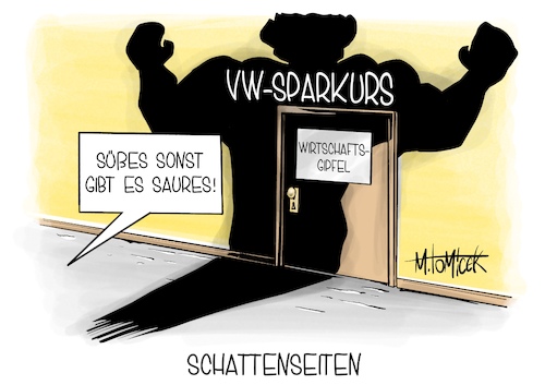 Cartoon: Schattenseiten (medium) by Mirco Tomicek tagged vw,volkswagen,kürzungen,kürzung,sparkurs,sparen,jobs,job,werke,arbeit,arbeiter,betriebsrat,streit,automobil,industrie,industriegipfel,wirtschaft,wirtschaftsgipfel,halloween,cartoon,karikatur,pressekarikatur,mirco,tomicek,vw,volkswagen,kürzungen,kürzung,sparkurs,sparen,jobs,job,werke,arbeit,arbeiter,betriebsrat,streit,automobil,industrie,industriegipfel,wirtschaft,wirtschaftsgipfel,halloween,cartoon,karikatur,pressekarikatur,mirco,tomicek