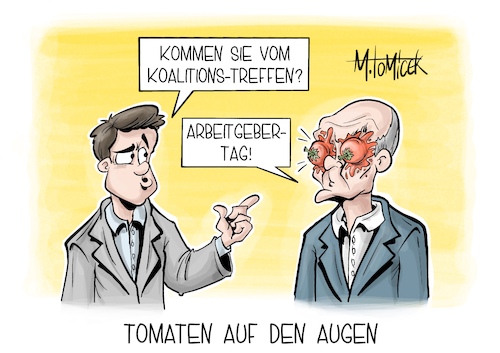 Tomaten auf den Augen