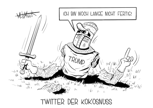 Cartoon: Twitter der Kokosnuss (medium) by Mirco Tomicek tagged donald,trump,wichtige,wichtig,rede,reden,comeback,absicht,zurück,us,präsident,usa,präsidentschaftswahl,president,wahl,wahlen,amerika,wähler,auszählungen,briefwahl,wahlergebnisse,ergebnisse,joe,biden,2024,antritt,neuwahl,wiederwahl,make,america,great,again,twitter,ritter,der,kokosnuss,monty,phyton,weißes,haus,nachfolger,nachfolgen,karikatur,pressekarikatur,cartoon,mirco,tomicek,donald,trump,wichtige,wichtig,rede,reden,comeback,absicht,zurück,us,präsident,usa,präsidentschaftswahl,president,wahl,wahlen,amerika,wähler,auszählungen,briefwahl,wahlergebnisse,ergebnisse,joe,biden,2024,antritt,neuwahl,wiederwahl,make,america,great,again,twitter,ritter,der,kokosnuss,monty,phyton,weißes,haus,nachfolger,nachfolgen,karikatur,pressekarikatur,cartoon,mirco,tomicek