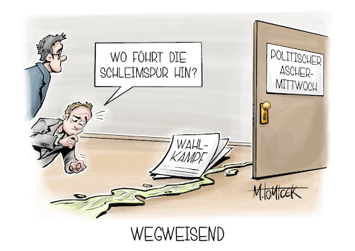 Cartoon: Wegweisend (medium) by Mirco Tomicek tagged politischer,aschermittwoch,politik,parteien,partei,cdu,csu,spd,koalition,opposition,wahlen,wahlkampf,wahlwerbung,landtagswahlen,kommunalwahlen,kritik,karneval,fasching,fastnacht,karikatur,pressekarikatur,cartoon,mirco,tomicek,politischer,aschermittwoch,politik,parteien,partei,cdu,csu,spd,koalition,opposition,wahlen,wahlkampf,wahlwerbung,landtagswahlen,kommunalwahlen,kritik,karneval,fasching,fastnacht,karikatur,pressekarikatur,cartoon,mirco,tomicek