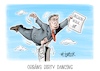Cartoon: Orbans Dirty Dancing (small) by Mirco Tomicek tagged ungarn,parlamentswahl,parlament,wahl,wahlen,us,vize,jd,vance,america,wahlhilfe,stimmen,viktor,orban,wahlkampf,dirty,dancing,karikatur,cartoon,pressekarikatur,mirco,tomicek