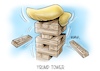 Cartoon: Trump Tower (small) by Mirco Tomicek tagged donald,trump,enthüllung,proteste,enthüllungs,buch,bolton,china,unterstützung,wahl,usa,us,amerika,präsident,karikatur,cartoon,tomicek